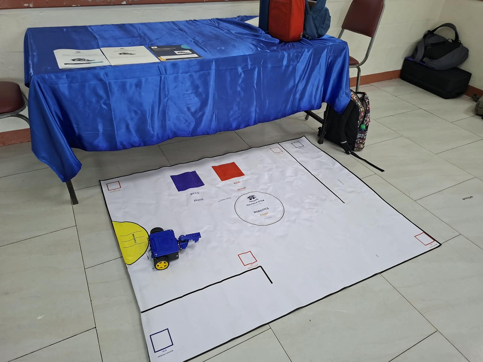 EduTech robotics competition mat with SnapBot